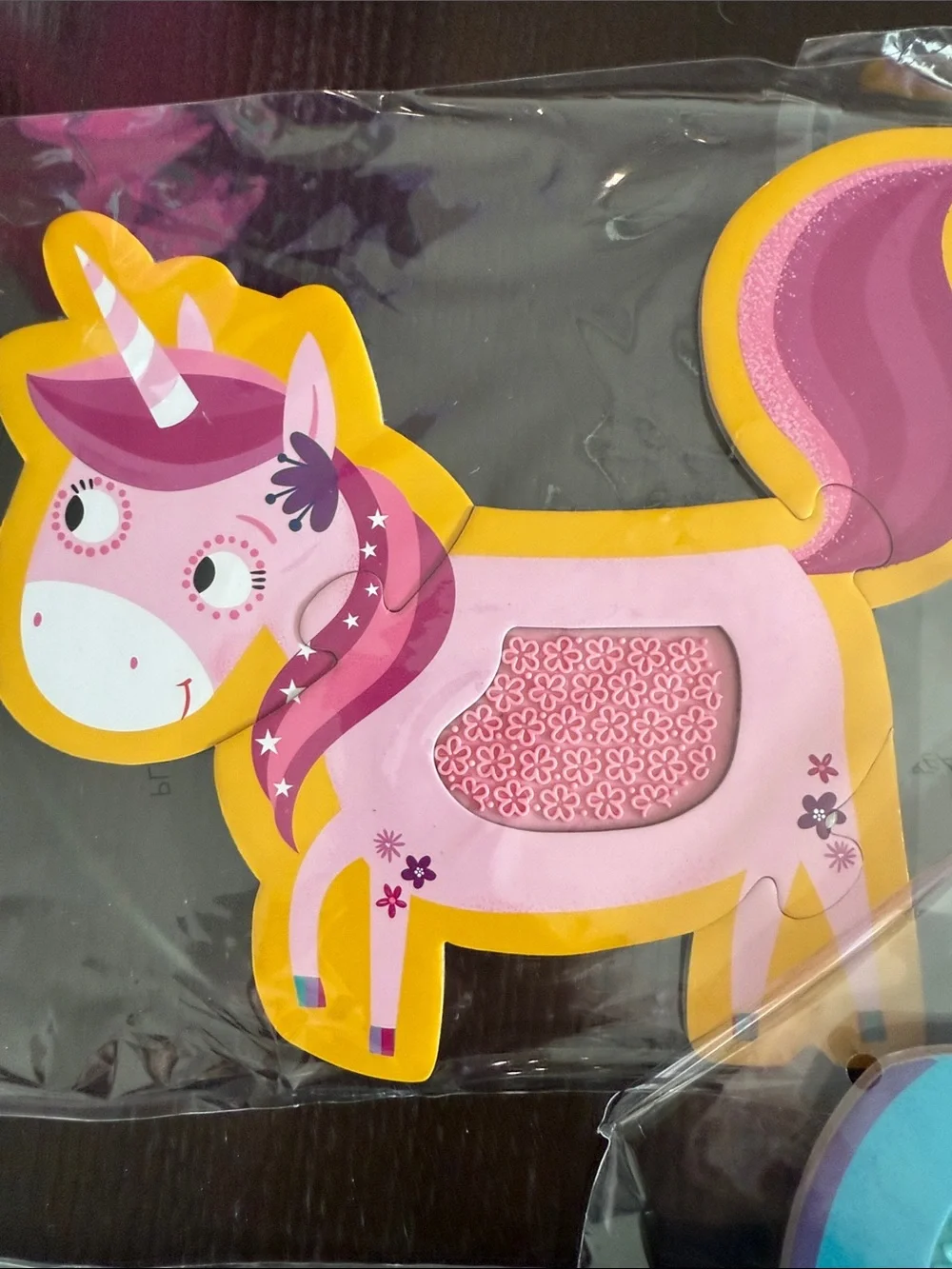 NWT Unicorns Touch and Feel Sensory Jigsaw Puzzles - Pink